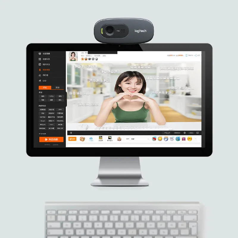 Оригинальная веб камера logitech C270 HD 720 P со встроенным микрофоном USB2.0 мини