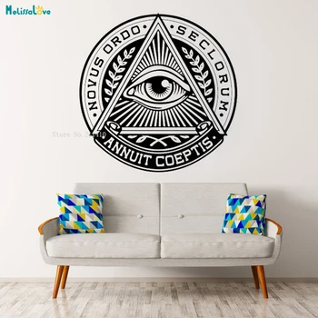 

All Seeing Eye Decorative Murals Eye of Design Wall Decal Poster Interior Art Graphics Vinyl Home Decor Sticker YT1996