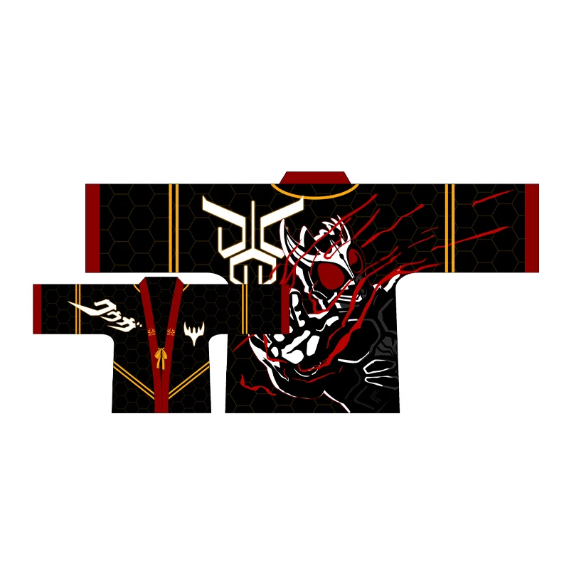 Kuuga Аниме маскарадный Райдер, костюмы для косплея, кимоно Yukata Kamen Rider, верхняя одежда унисекс, пальто на каждый день Haori, фиолетовый и черный - Цвет: Kuuga