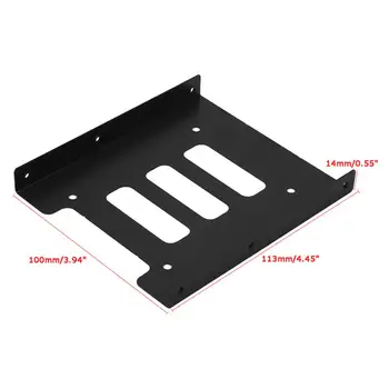 

2PCS Hard Disk Iron Frame Metal 2.5To 3.5 Desktop Bracket SSD Metal Adapter Solid State Drive Bracket Hard Disk Mounting Bracket