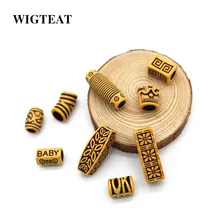 Заколка для волос dread dreadlock бусины манжеты зажимы деревянный цвет около 6 мм/8 мм Внутреннее отверстие