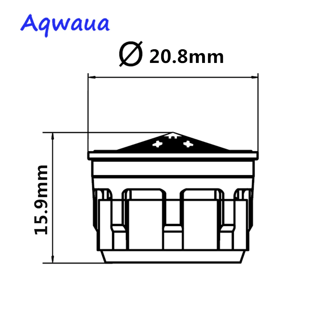 Aqwaua водосберегающий аэратор для смесителя 3л/мин 24 мм/22 мм основная часть