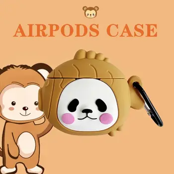 

Cute Panda Dog Pattern Protective Case Soft Silicone Cover for Airpods 1/2 Kit