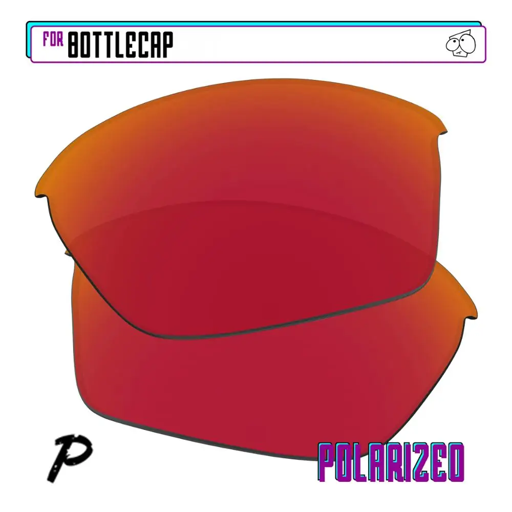 

EZReplace Polarized Replacement Lenses for - Oakley Bottlecap Sunglasses - Red P