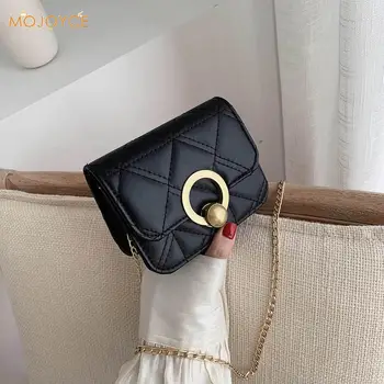 

Mini Chain Crossbody Bags for Women 2020 New PU Leather Shoulder Handbags Ladies Elegant Soild Color Flap Messenger Bags