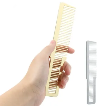 

Gold Eco-friendly Hair Comb Professional Non-slip Handle Hair Comb Portable Hairdressing Home Salon Hair Cutting Accessories