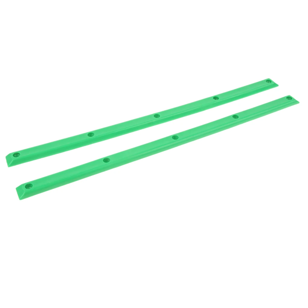 2pcs Skateboard Rails With 10 Screws Reduce Friction Longboard Accessories
