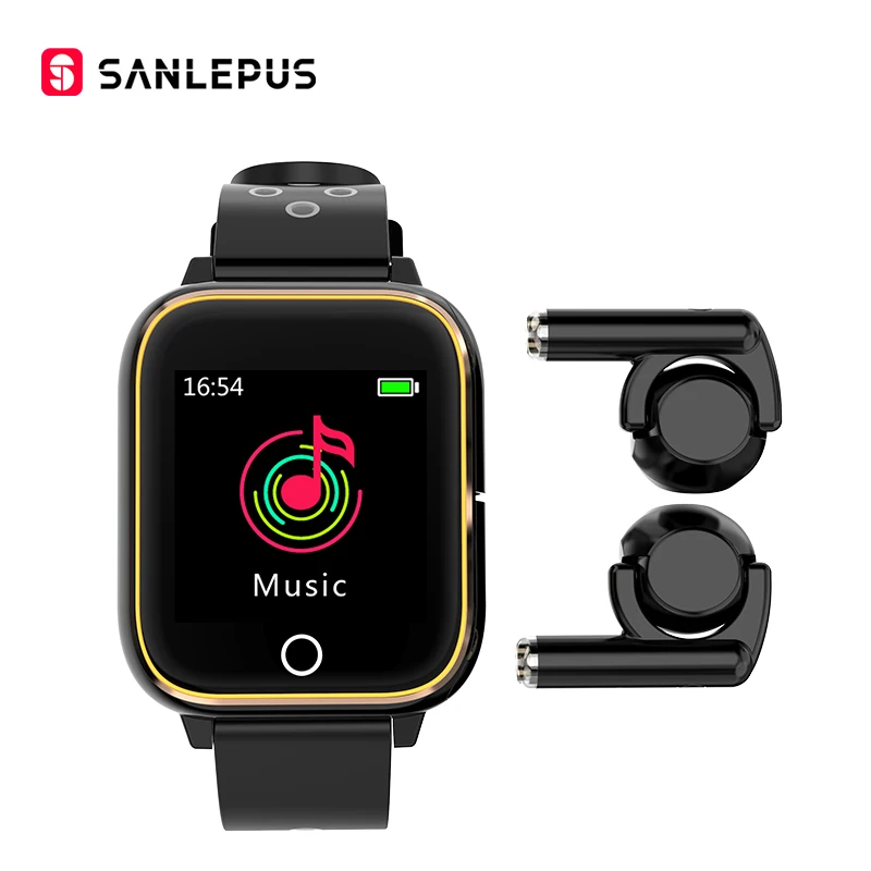 2020 SANLEPUS Smart Watch With Wireless Headphones MP3 Fitness Bracelet Men Women Smartwatch For Android iOS Apple Xiaomi