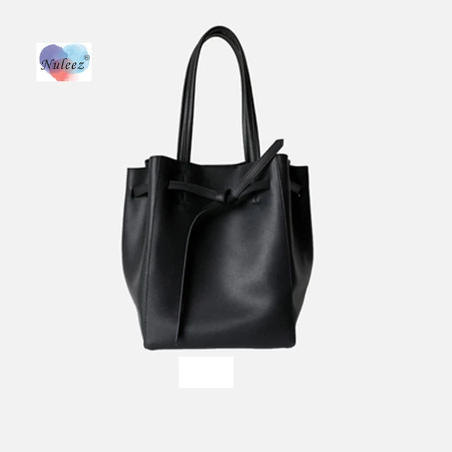 Nuleez big tote bag women cowhide leather C luxury Italy trans-mutative fashion bag shopping and travelling