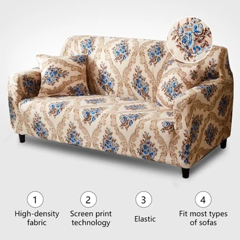 

2020 Classical Bohemian stretch European Sofa Cover Knitted Sofa Covers for Living Room Pillow Case Sectional Sofa Elastic