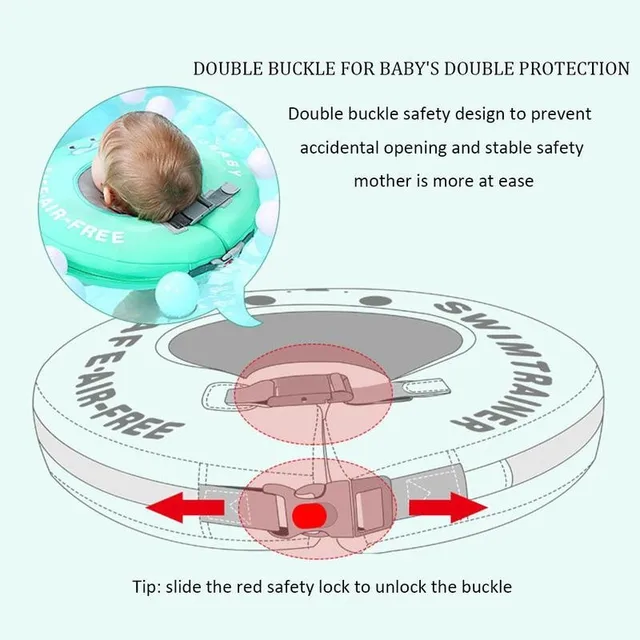 Infant-free Swimming Ring Inflatable Circle Swimming Neck Ring Floating Baby Swimming Pool Toys Swim Trainer 6