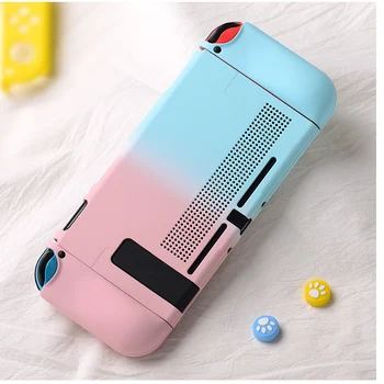 

For Nintendo Switch Case NS NX Console Protective PC Case Shell Skin NS Switch Gradient Colorful Back Cover With Cooling hole