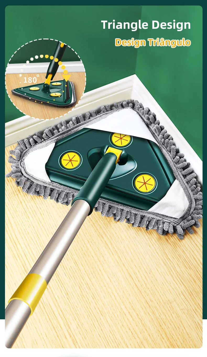 Washing Glass Ceiling Car Wash Cleaning Squeegee Kitchen Wall Flat Mop Windows Telescopic Wiper