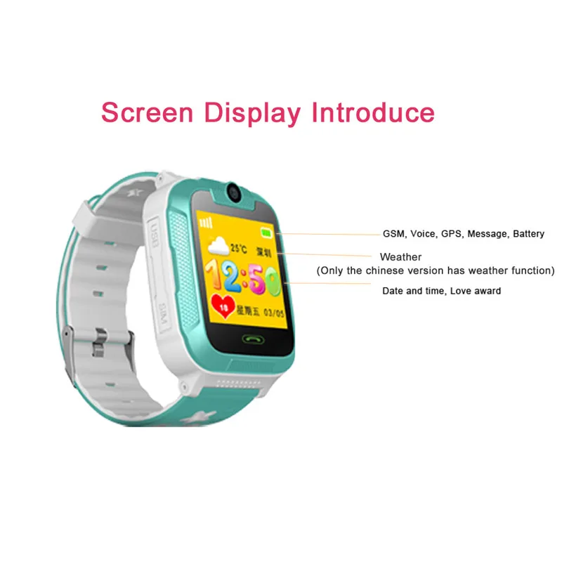 2019 New Kids Smart Watch 3G Network GPS LBS Wifi Tracker Location Smartwatch SOS Dial Call Camera Children Watch IOS Android
