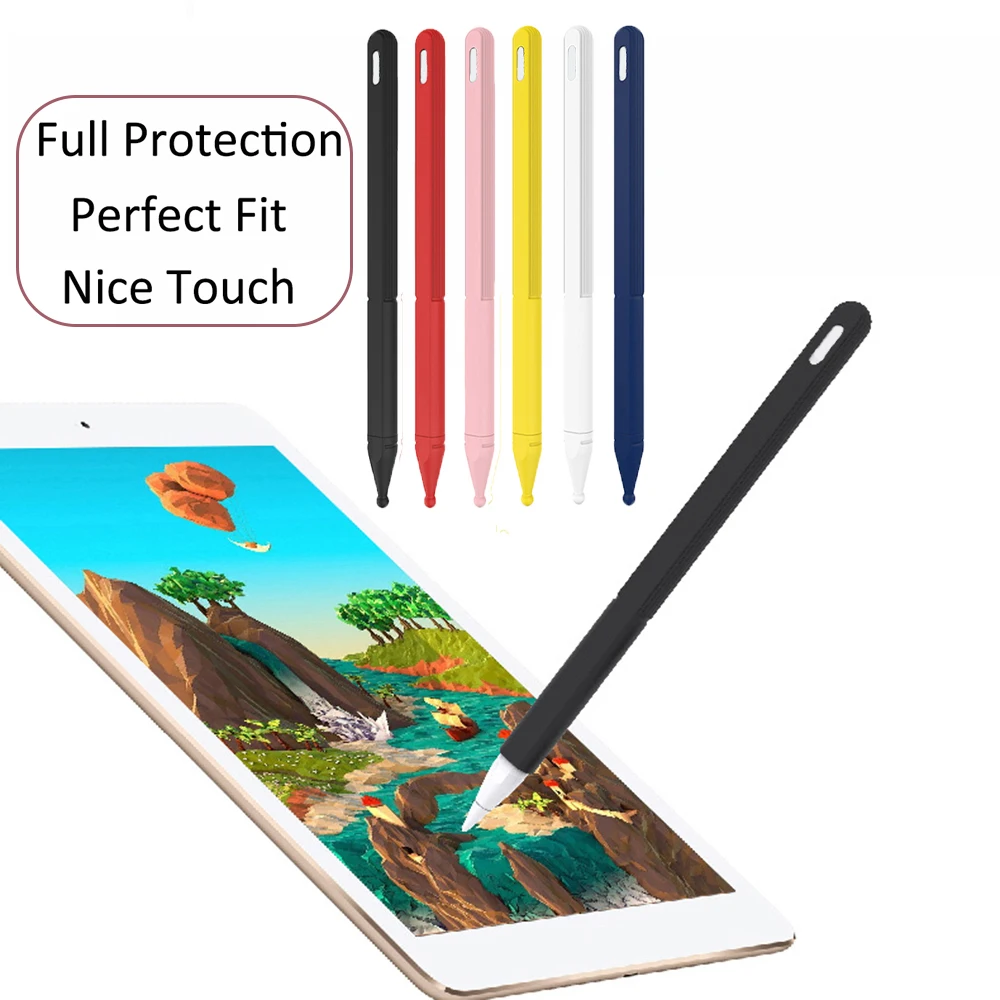 Стилус для Apple Pencil Tablet сенсорный Стилус защитный чехол Портативный мягкий силиконовый чехол мягкий разноцветный планшет стилус
