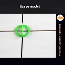 Зеленая Съемная система выравнивания плитки, щелевой локатор, укладка пола, 100 шт., выравнивание плитки, выравнивание, зажимы, строительный инструмент, 1,5 мм
