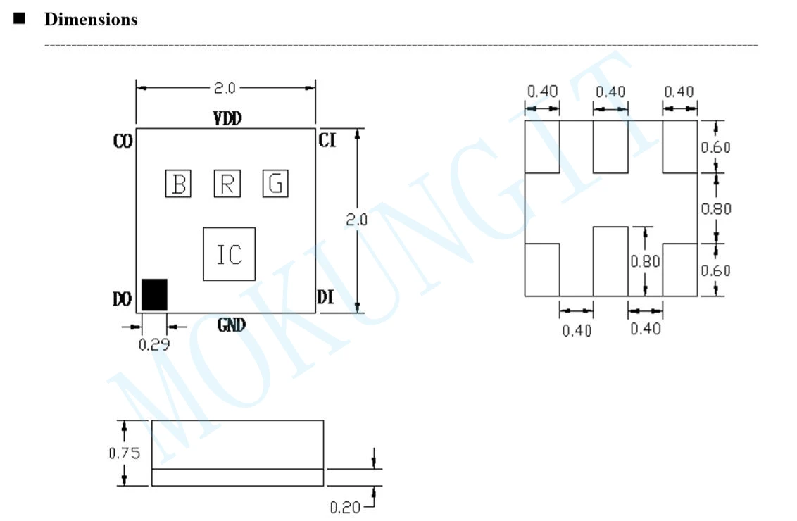 Быстрая 8K APA102 светодиодный чипы матрица программы RGB умный светодиодный s APA102 256 6A светодиодный чипы 6 шпильки 5V для адресуемых светодиодные панели