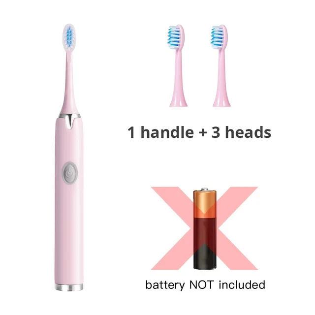 Ultrasonic Electric Toothbrush Wireless Charging for Adult IPX7 Waterproof Replacement Heads Whitening Teeth Timer Smart Brush PK-Battery Version