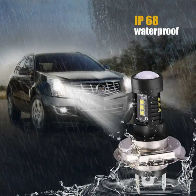 Автомобильные фары H4 9003 60W 1800LM 6000K COB светодиодный люминесцентные лампы