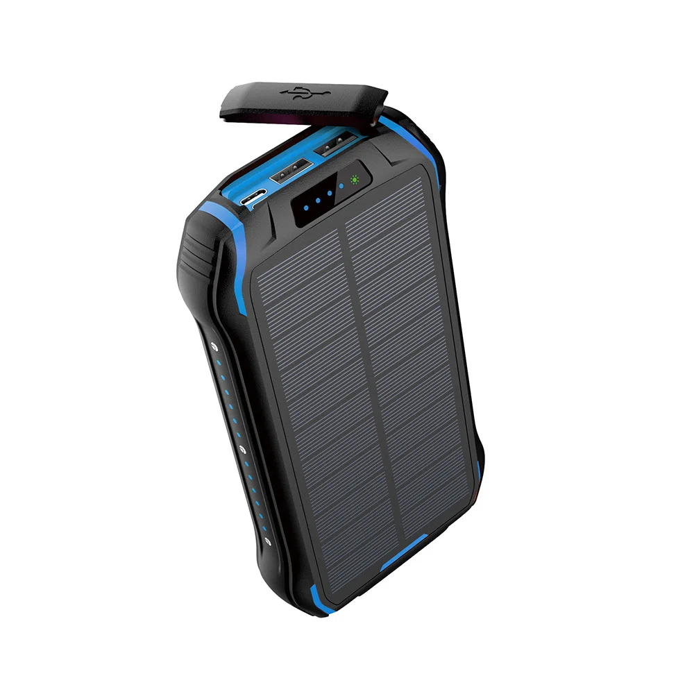 

Fast Qi Wireless Charger Solar Power Bank 26800mAh For iPhone Samsung Powerbank with LED Flashlight Solar Waterproof Poverbank