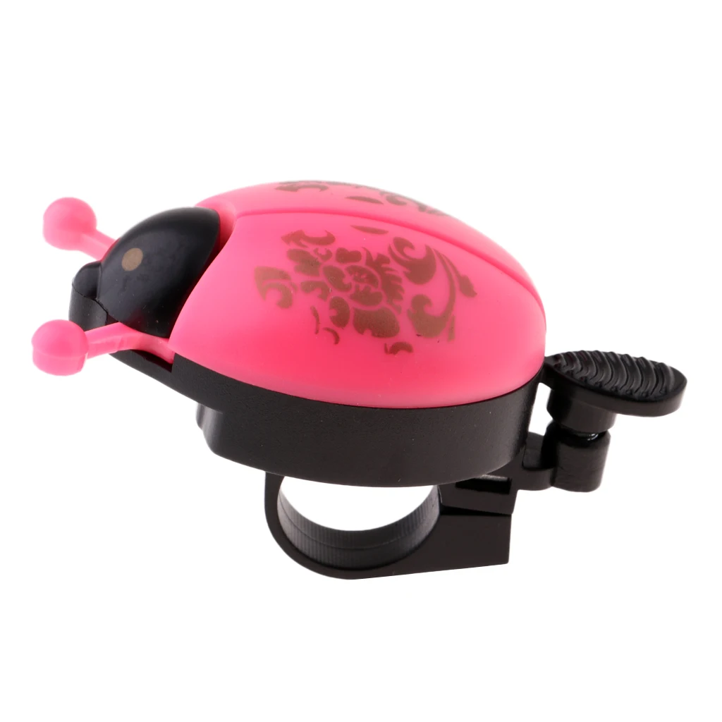 Lovely Funny   Beetle Ladybug Bug Ring Bicycle Bell for   Cycling Bike Ride Alarm Mountain Bike Trumpet Horn