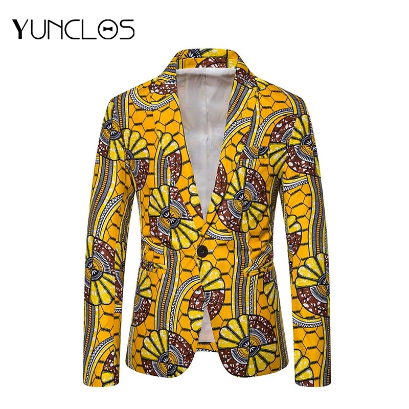 2019 New Design Yellow Flower Men Blazer Party Jackets For Men Folk-custom Slim Fit Casual Men Blazer Tuxedos 5 Size M-3XL 2019 New Design Yellow Flower Men Blazer Party Jackets For Men Folk-custom Slim Fit Casual Men Blazer Tuxedos 5 Size M-3XL