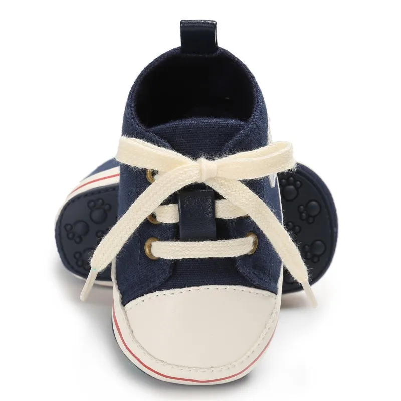 Tennis Baby Shoes Toddler Infant print Canvas first walkers Lace-up Baby Girls Boys Sneakers Prewalkers 0-18M