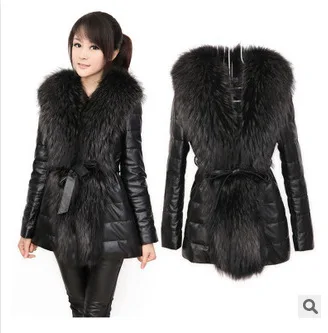 

New Style Korean-style WOMEN'S Wear Faux Fur Clothing Coat Fox Fur Collar Fur Clothing Mid-length Overcoat