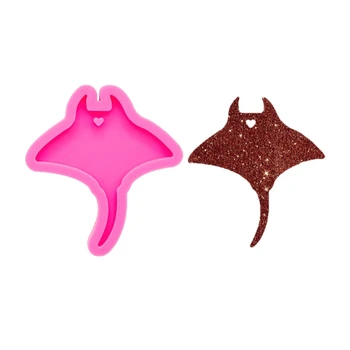 

1 Pc DIY Stingray Shape Key Chain Pendant Casting Silicone Mould Crafts Decor Keychain Making Tools Crystal Epoxy Resin Mold