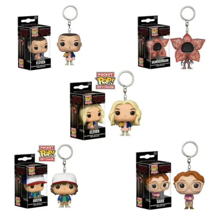 Pocket Key Ring Keyring Keychain Stranger Things BARB Barb Vinyl Figure Toy4.5cm