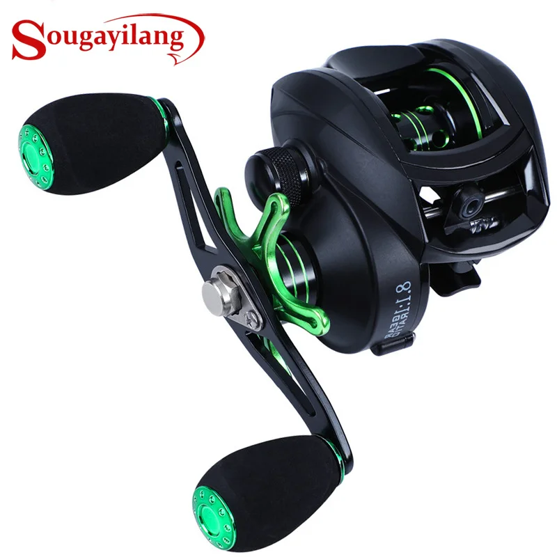 Sougayilang High Performance Baitcast Reel and Fishing Rod Combo 8.1.1 GearRatio