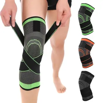 

Professional Adult Sports Knee Protective Pads Strap Pressure relieve1PCS Anti-slip Nylon Knit Basketball Knee Brace