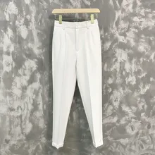 Aliexpress - Summer Non-iron Nine-point Men’s White Smart Casual Trousers Ice Silk Drape Suit Pants, Men’s Korean Version Of High Feet