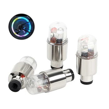 

4pcs Cute Charming Aura Waterproof LED Auto Car Wheel Light Stem Cap Light Lamp Bulb Decoration Waterproof Function