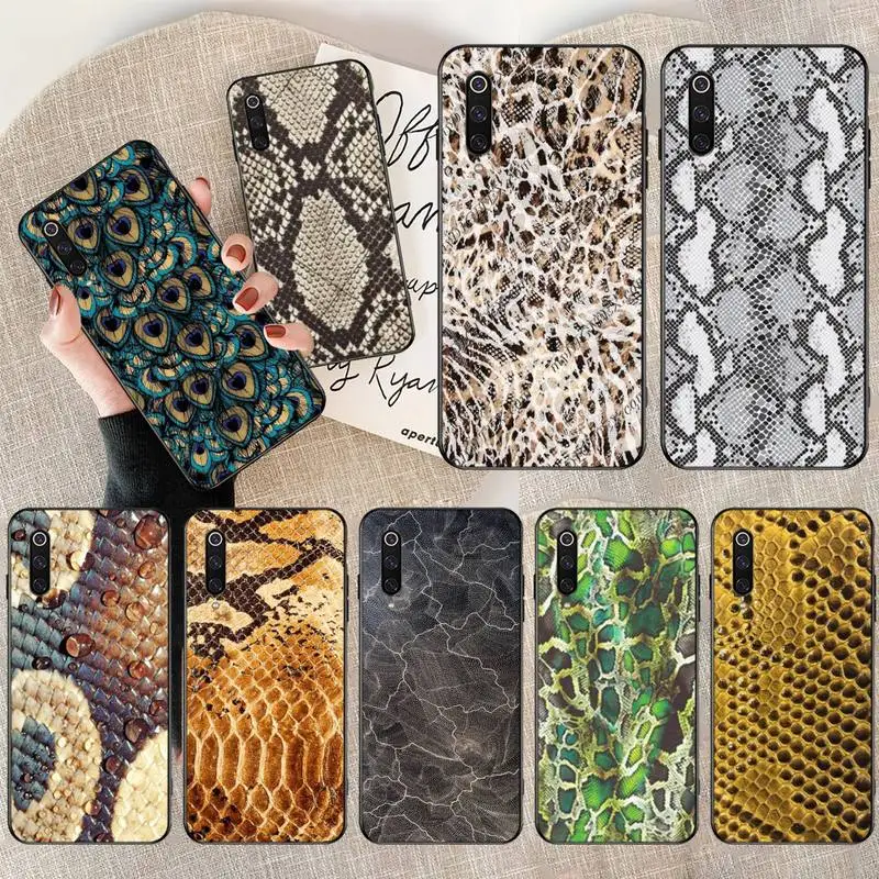 

HPCHCJHM Snake skin texture Phone Case Cover for Xiaomi Mi9 9SE 8SE Pocophone F1 Mi8 Lite