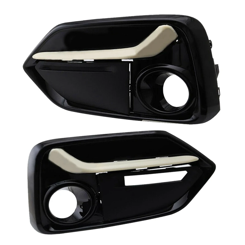 2x Front Bumper Fog Light Lamp Cover Trim Fit For Honda Civic Type R 17 21 Shell Aliexpress