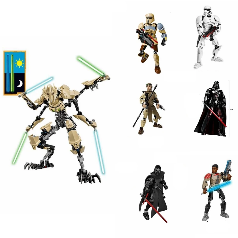 

KSZ StarWars Darth Vader White Trooper Figure Toys Building Blocks Bricks Toys For Children Christmas Gift Toys