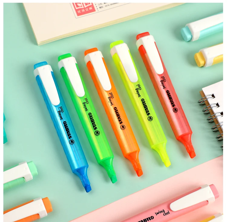 6 шт или 8 шт stablio цветной хайлайтер милый креативный Macaroon флуоресцентные маркеры ручка пуля журнал ручки гелевый хайлайтер