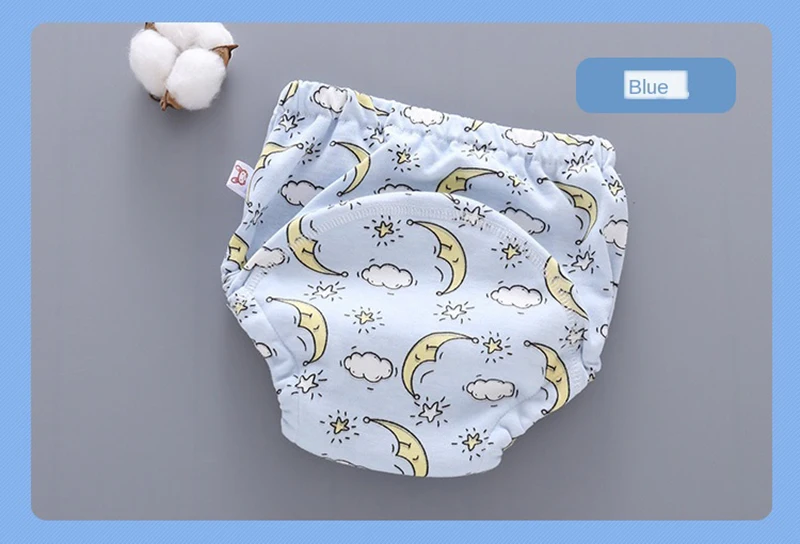 Baby Training Pants Cloth Diapers Washable 6 Layers Gauze Cover Breathable Spring Reusable Newborn Diaper 0-3Y Toddler Panties