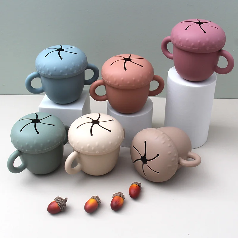 Silicone Snack Cup Silicone Bottle Toddler Snack Catcher Food Grade