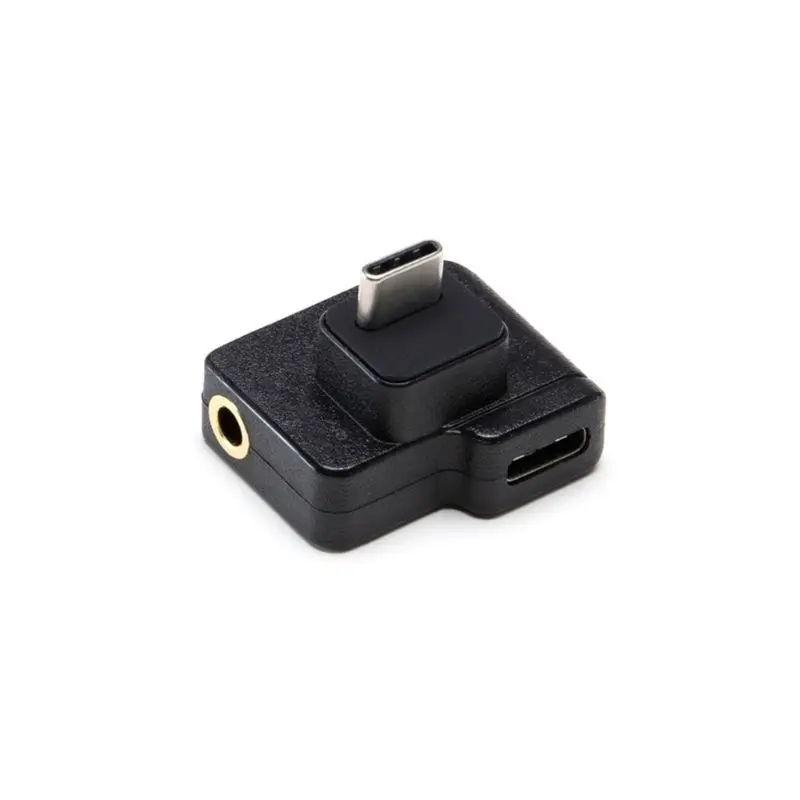 

Microphone 3.5mm/USB-C Charging Adapter Audio External Mic Mount for Osmo Action