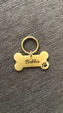 Collar personalizado para mascotas, etiqueta de identificación grabada con nombre de Mascota para gato, cachorro, perro, colgante, llavero, accesorios para mascotas