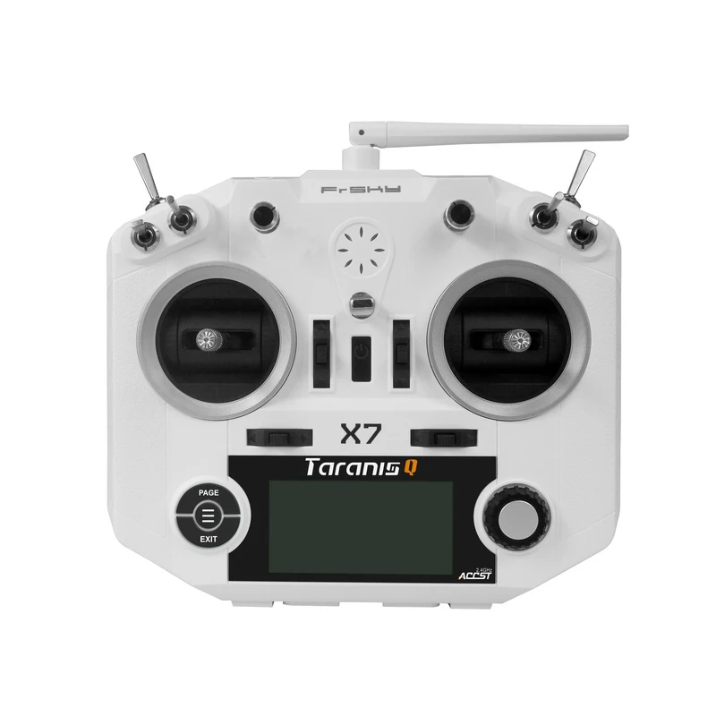 FrSky ACCST Taranis Q X7 QX7 2,4 ГГц 16CH Радиоуправляемый передатчик пульт дистанционного управления с силиконовым чехлом чехол протектор для frsky X7 - Цвет: White transmitter