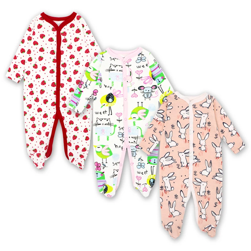 Комбинезон для маленьких девочек; Одежда для новорожденных; комбинезон-Пижама для младенцев 3, 6, 9, 12 месяцев; Пижама; Одежда для младенцев