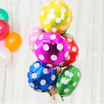 

50pcs 18inch Black ladybug Aluminum balloons spot polka dot baloons mickey mouse theme birthday party decor supply globos