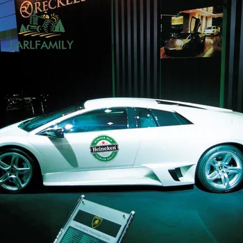 

EARLFAMILY 43cm x 42.3cm for Heineken Beer Color Funny Car Stickers Vinyl Helmet JDM RV VAN Car Accessories Graphics Anime Logo