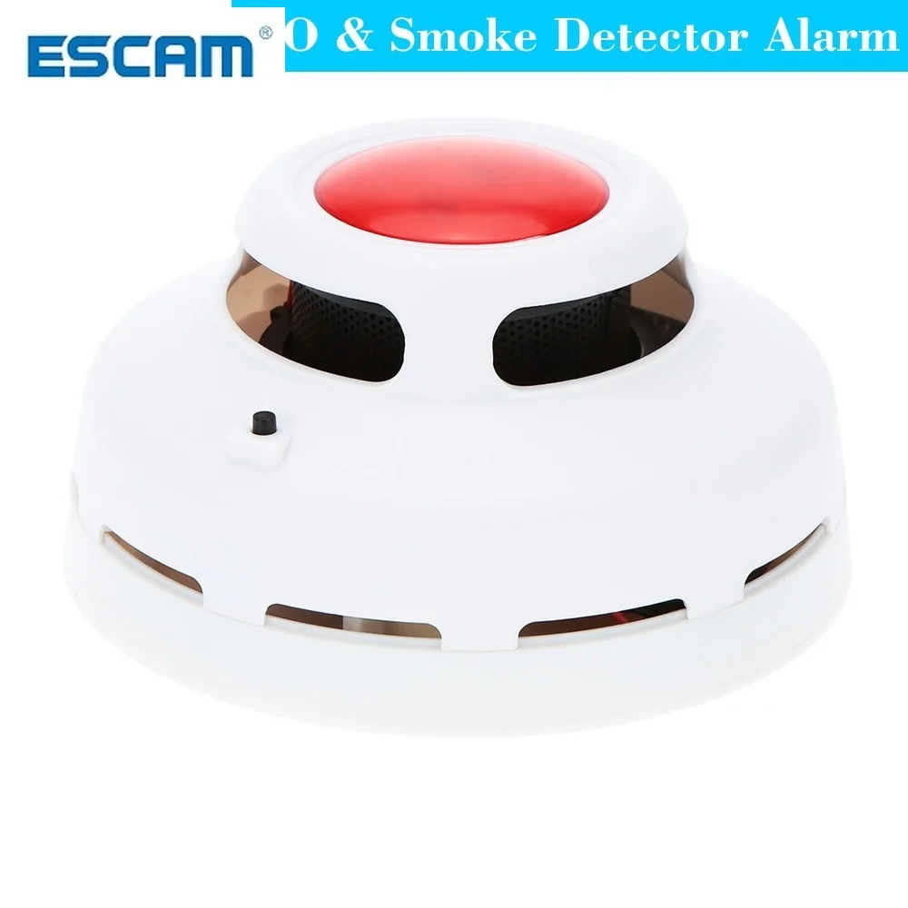 2-in-1 Combination Carbon Monoxide And Smoke Alarm CO & Smoke Detector Home Security Warning Alarm