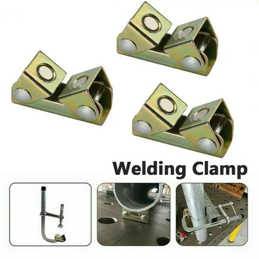 Welding Clamp V Type Magnetic Stainless Steel DIY Repair Tool for Cabinet HOT ！！