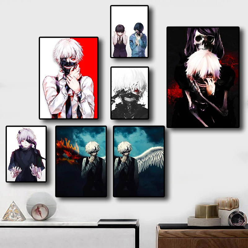 Japan Thriller Fantasy Classic Anime Tokyo Ghoul Picture Quality Canvas  Painting Bedroom Living Sofa Wall Art Home Decor Posters - Painting &  Calligraphy - AliExpress