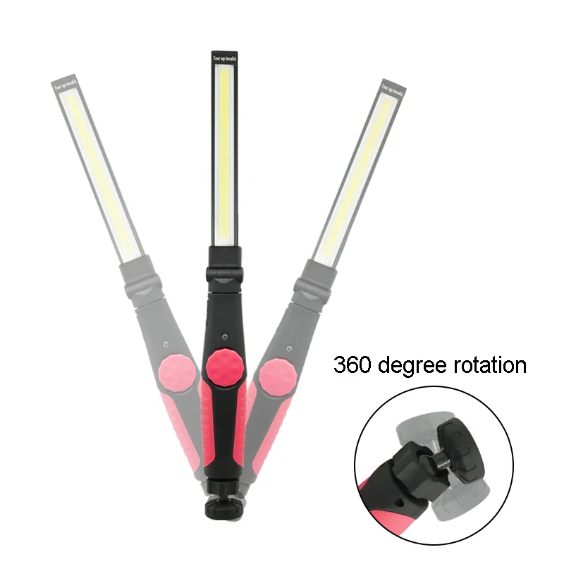 

2000LM COB Working Light USB Rechargeable Magnetic Lantern Multifunctional Rotate LED Flashlight Torch for Camping Car Repairing